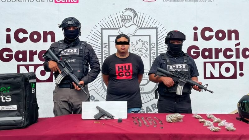 Detienen en García a presunto generador de violencia