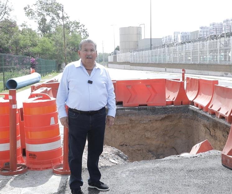 Afectan Obras inconclusas vialidades en Escobedo