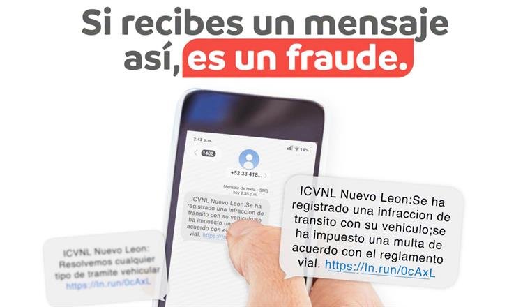 Alerta Instituto de Control Vehicular por fraudes en WhatsApp