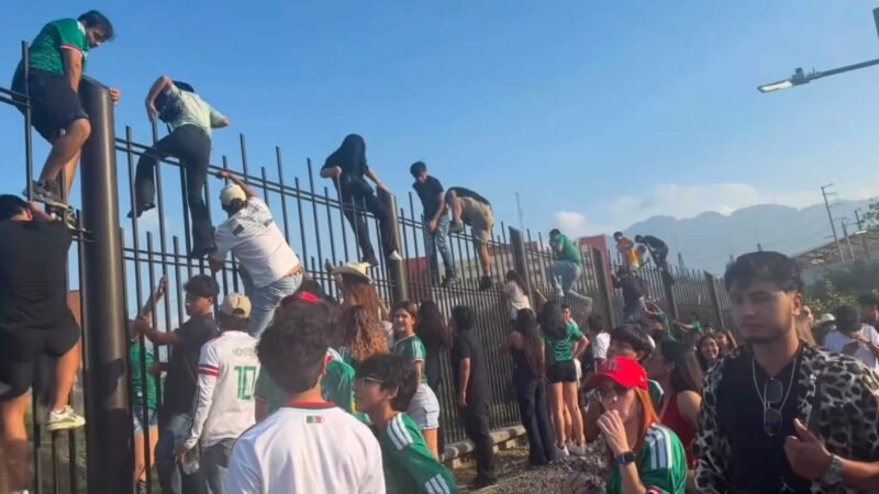 VIDEO | Caos en Fan Fest Monterrey deja lesionado