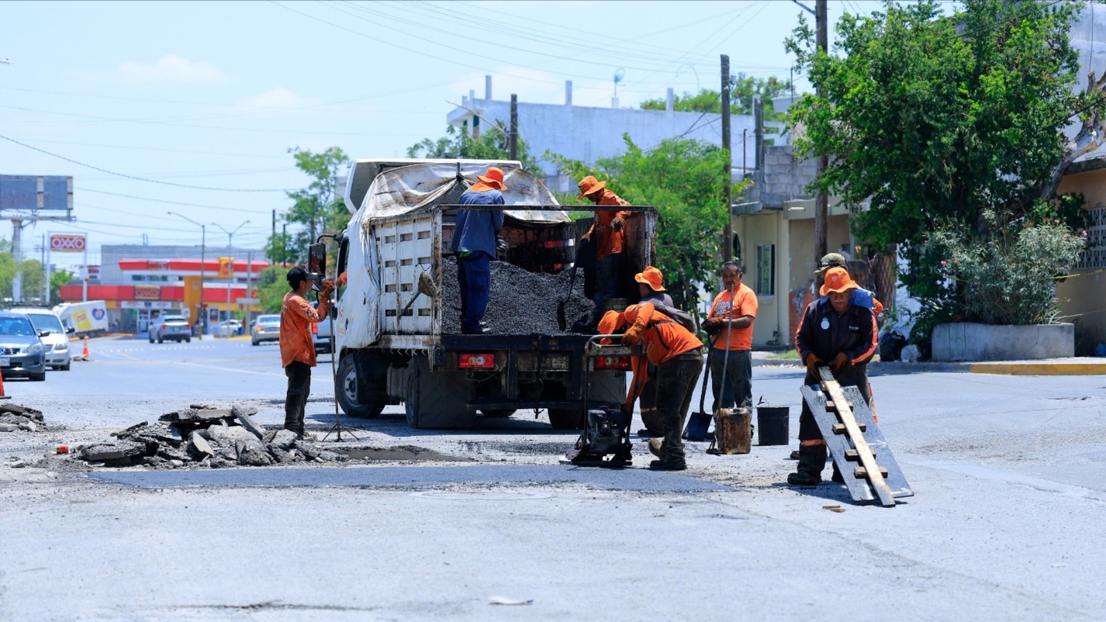 Aplica Guadalupe operativo de bacheo en Cañada Blanca