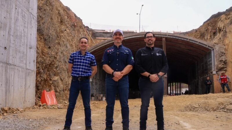 Alcaldes revisan avances del Circuito Vial Huajuco en Monterrey