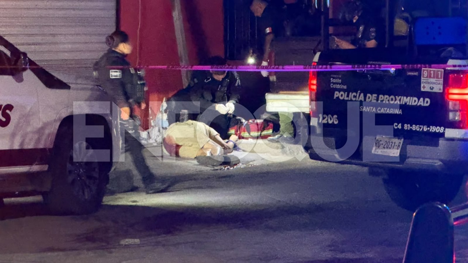 Ejecutan a hombre frente a vulcanizadora en Santa Catarina