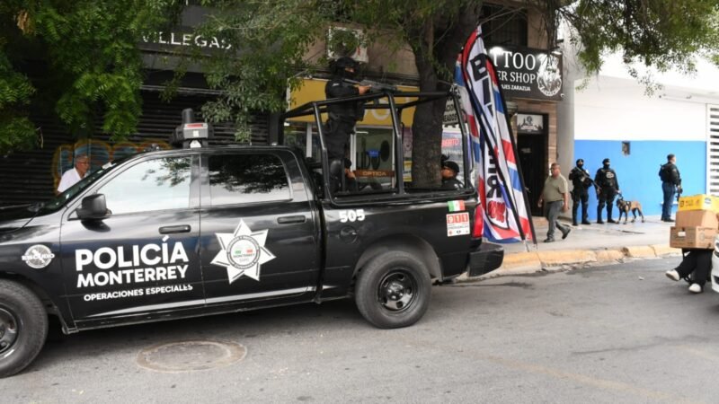 Fiscalía catea departamentos en el centro de Monterrey