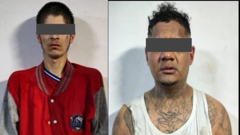 Caen dos con droga en Santa Catarina