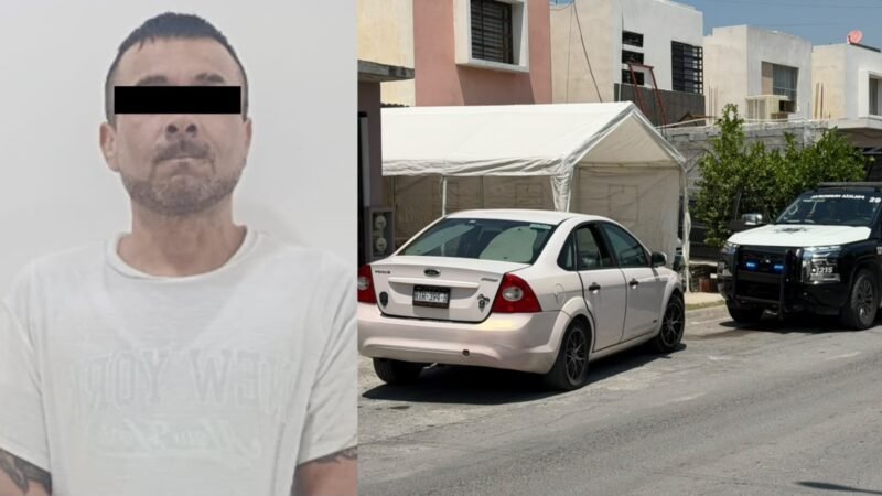 Detienen a hombre con arma de fuego tras persecución en Santa Catarina