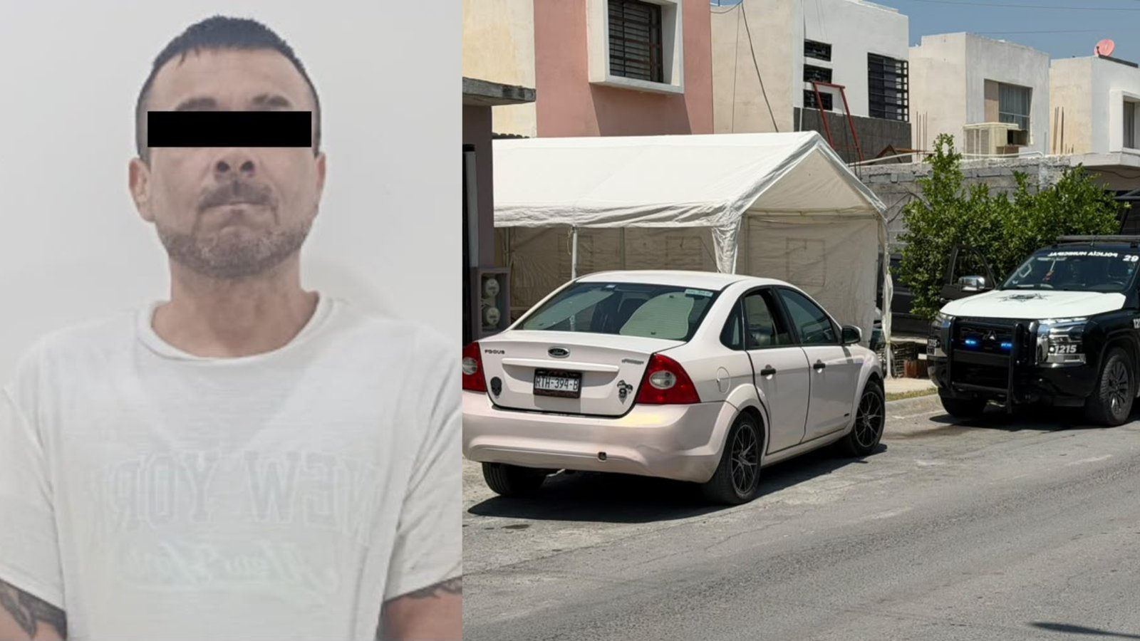 Detienen a hombre con arma de fuego tras persecución en Santa Catarina