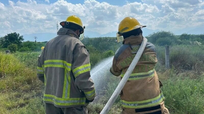 Controlan incendio en predio de Linares