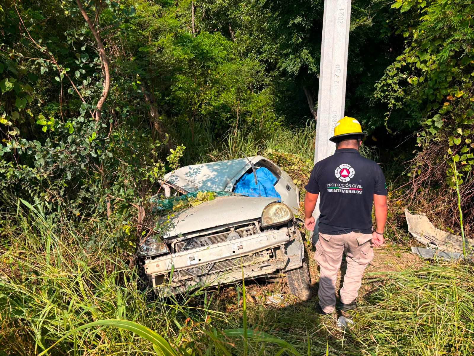 Muere conductor tras choque en Montemorelos