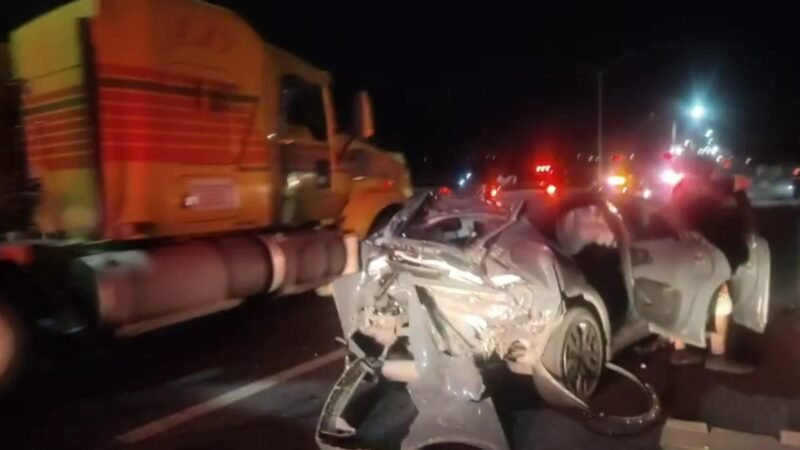 Choque entre vehículos deja un lesionado en Carretera Nacional