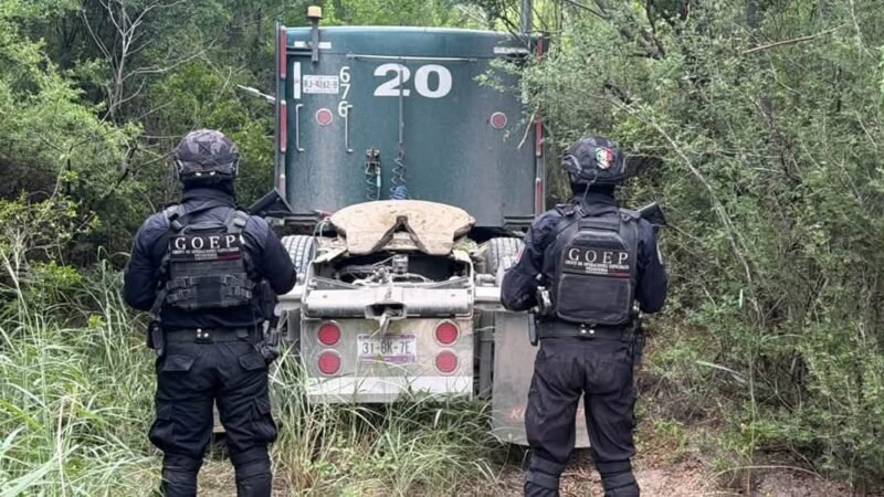 Recuperan tractocamión robado en ejido de Pesquer