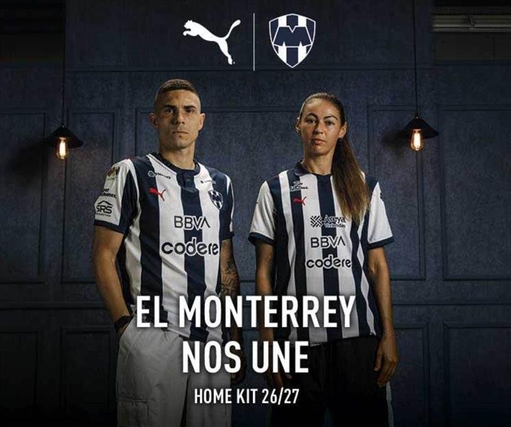 Presenta Rayados nuevos jerseys para la temporada 2026-2027