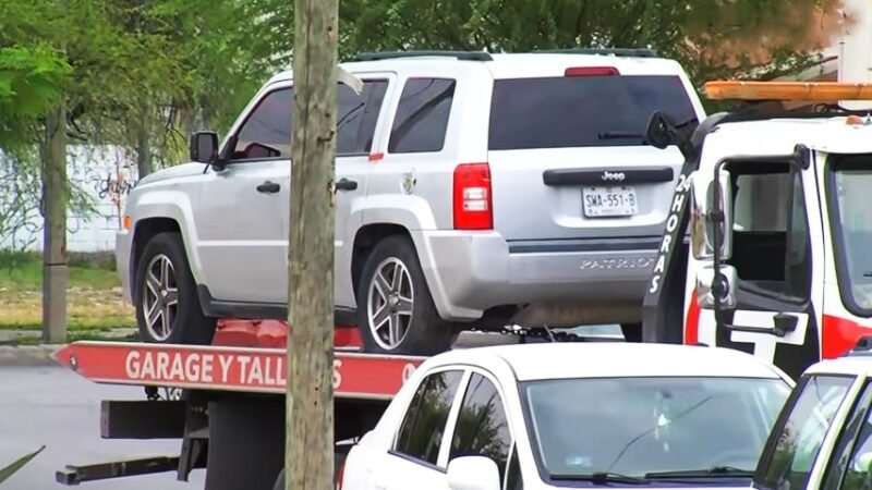 Hallan camioneta usada en riña familiar en Escobedo