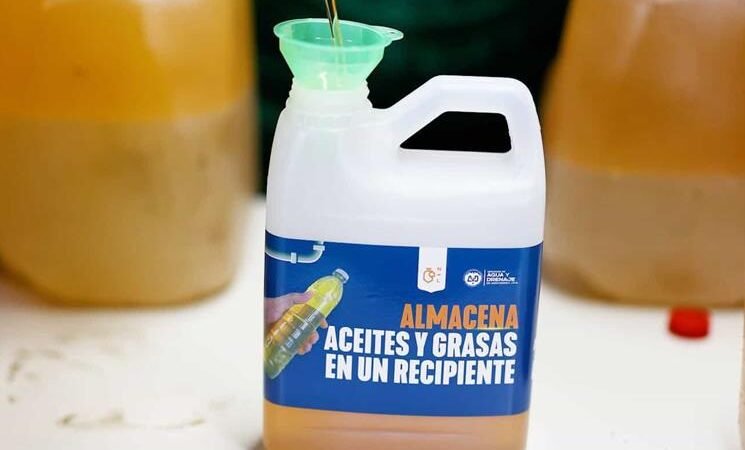 Lanza Agua y Drenaje campaña para recolectar aceite usado