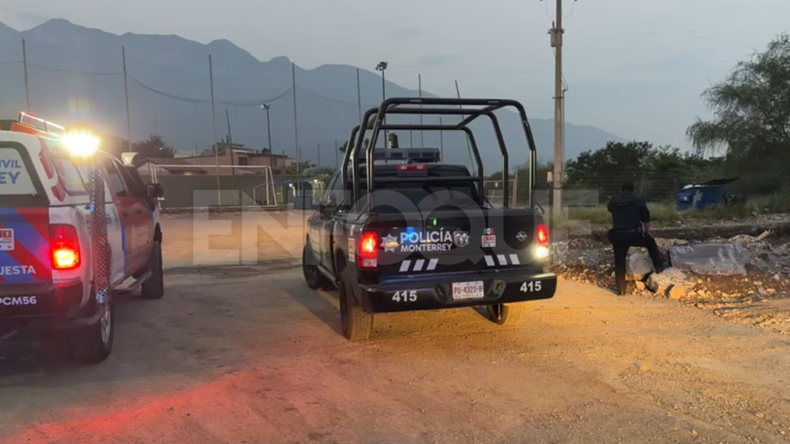 Golpean a guardia durante robo en obra de Monterrey