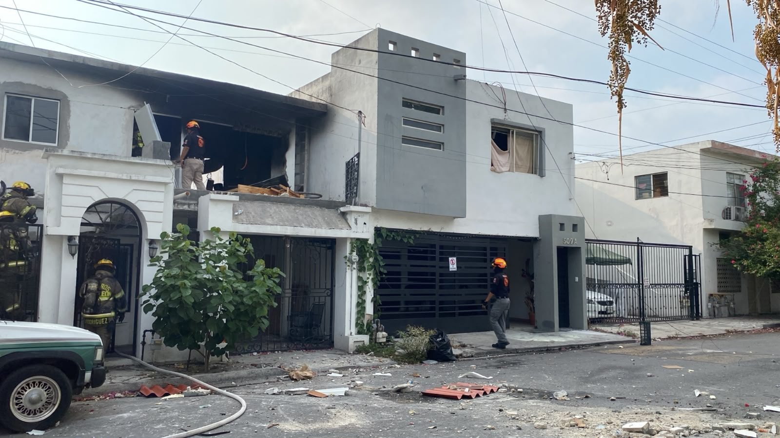 Explosión en vivienda deja dos lesionados en Monterrey