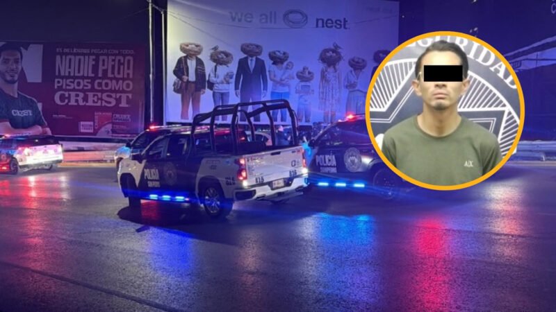 Detienen en San Pedro a hombre presuntamente relacionado con robos a comercios