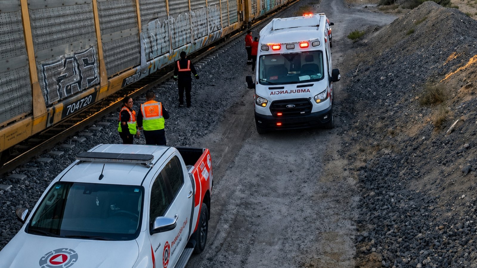 Muere mujer tras ser arrollada por tren en Salinas Victoria