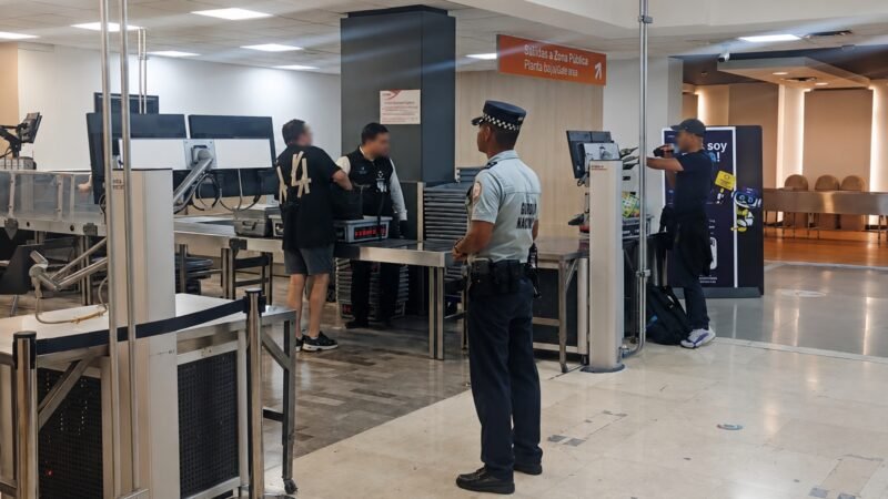Refuerza Guardia Nacional vigilancia en aeropuerto Internacional de Monterrey