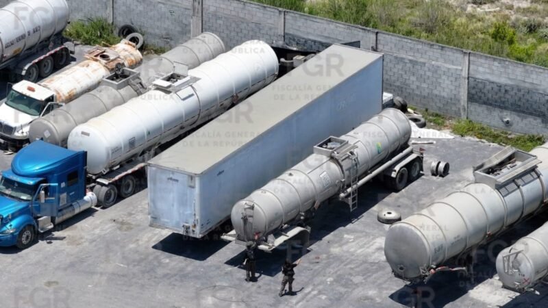 Asegura FGR 371 mil litros de hidrocarburo en Escobedo