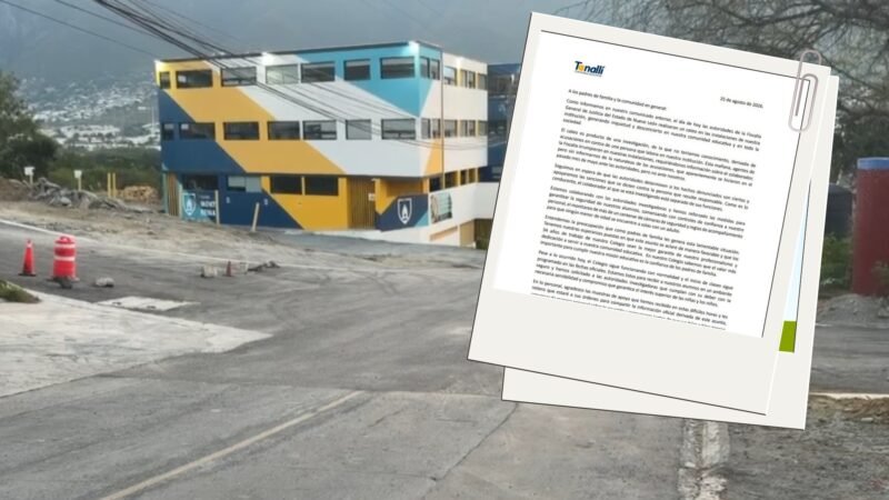 Colegio Tonallí separa a colaborador investigado tras cateo