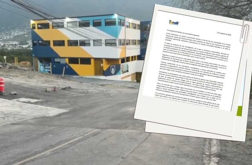 Colegio Tonallí separa a colaborador investigado tras cateo