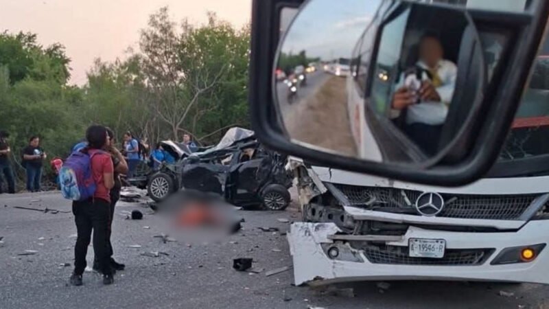 Choque en Pesquería deja tres muertos y una docena de lesionados