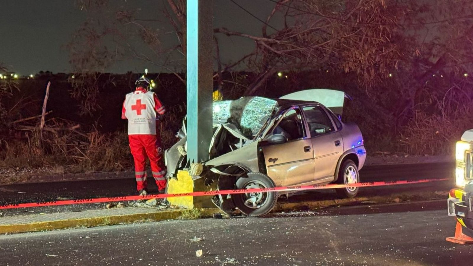 Muere conductor tras choque en Carretera a Laredo en Escobedo