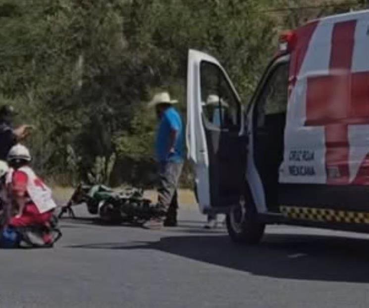 Muere motociclista tras choque con camioneta en Montemorelos