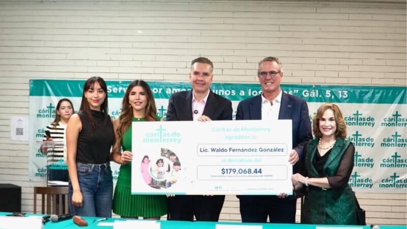 Cáritas recibe quinto donativo de Waldo Fernández