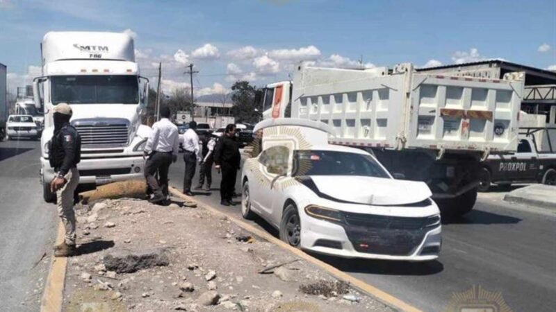 Detienen a conductor de tráiler con reporte de robo en Escobedo