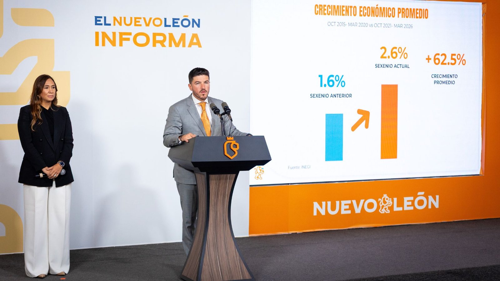 Samuel García presume liderazgo económico de Nuevo León