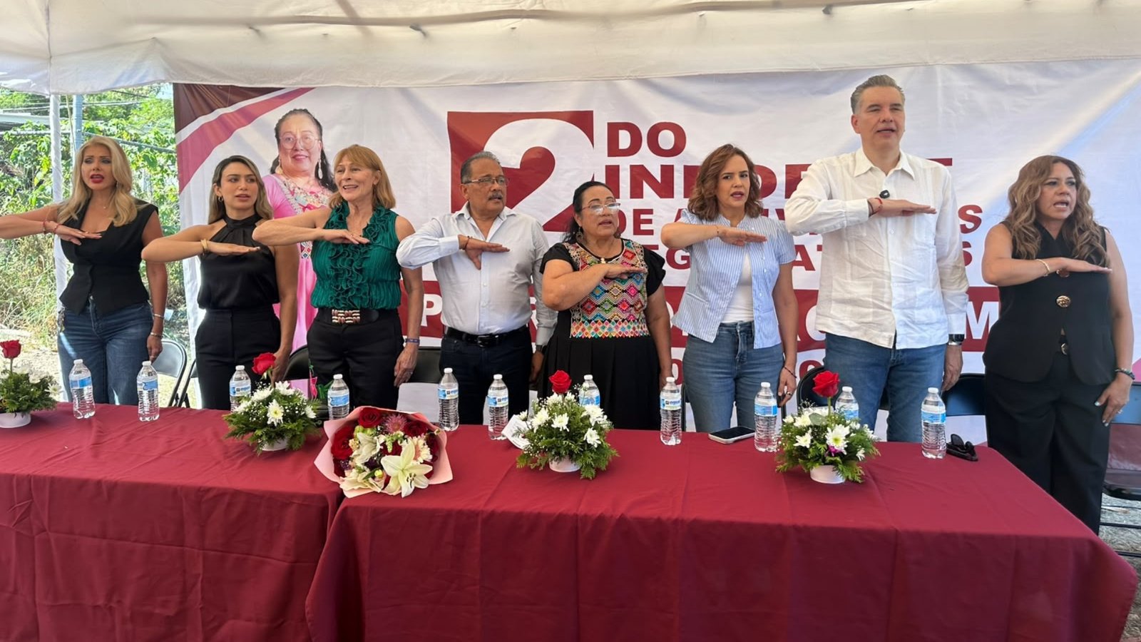 Acompaña Tatiana a Petra Romero en informe en Juárez