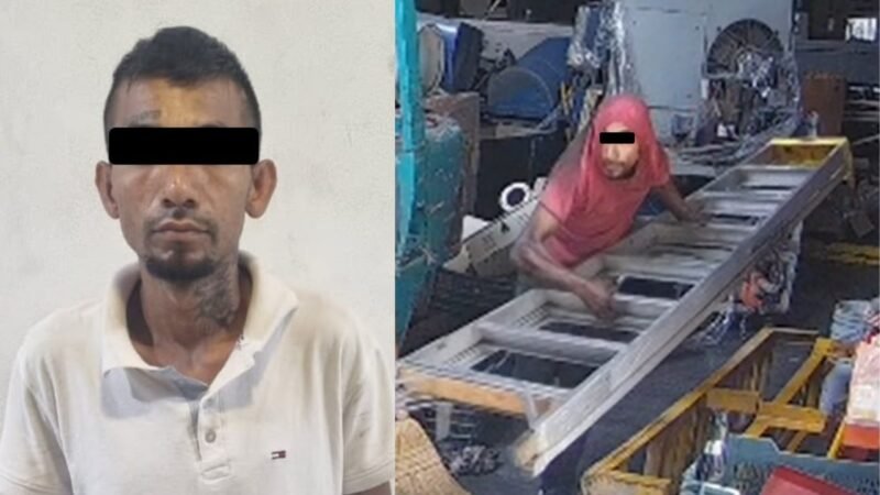 Detienen a hombre investigado por robo a negocios en Santa Catarina