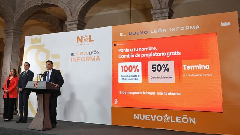 Fija Nuevo León pago de 5 mil 865 pesos para regularizar placas foráneas