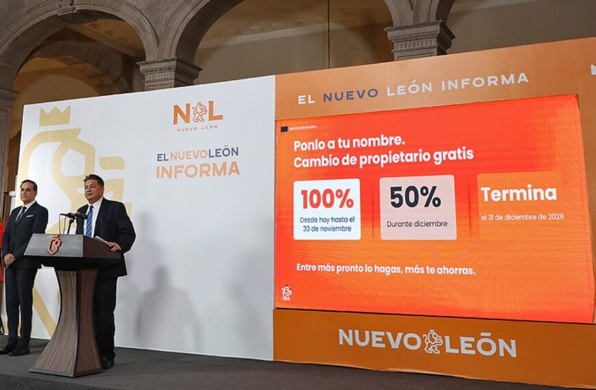 Fija Nuevo León pago de 5 mil 865 pesos para regularizar placas foráneas