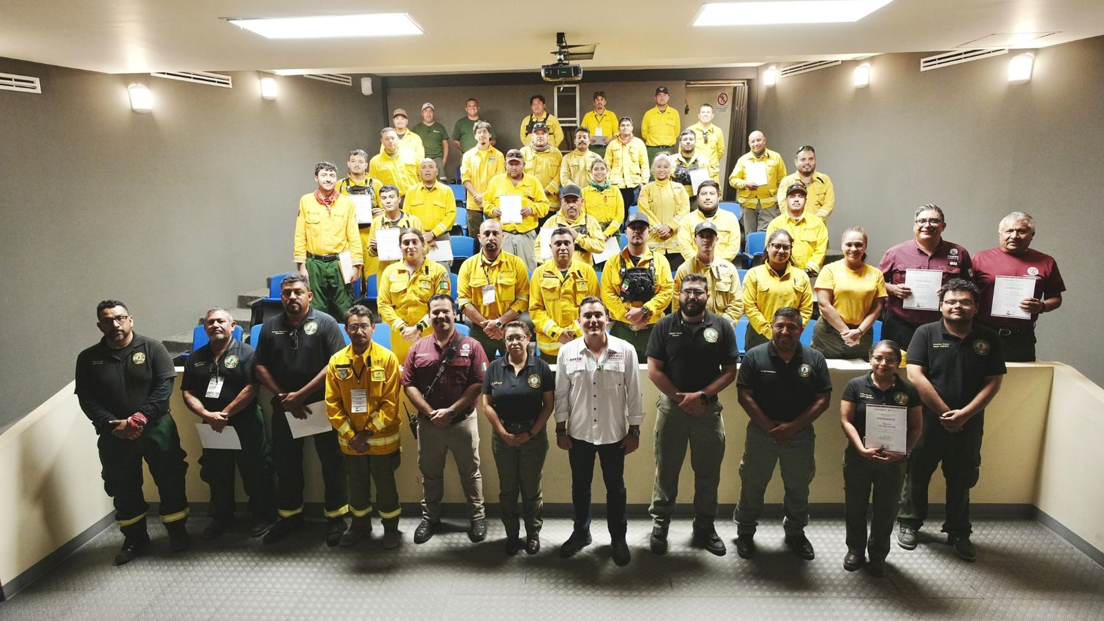 Capacita García a 32 elementos de emergencia con curso L-280