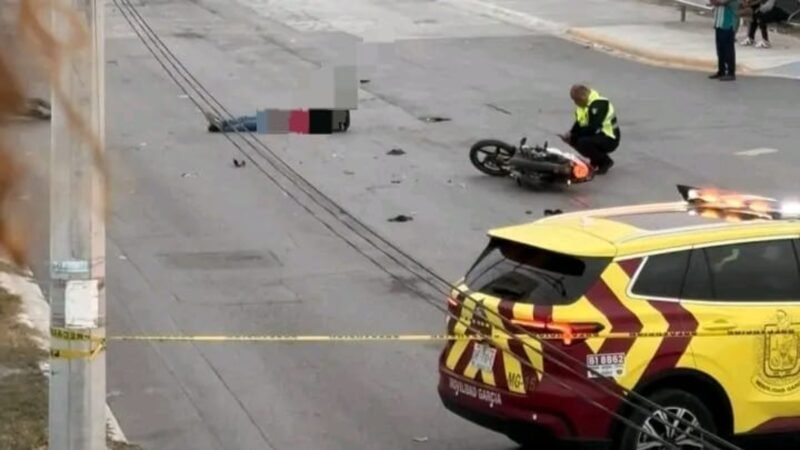 Choque entre motociclistas deja un muerto y un herido en García