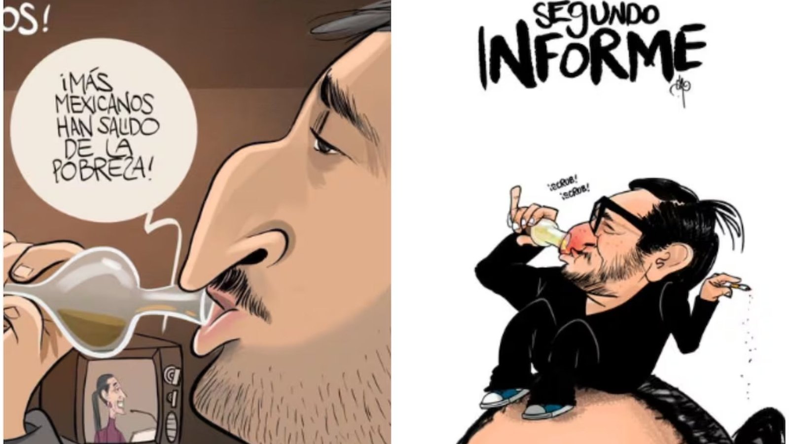 Cartones satirizan reunión de Andy López Beltrán en Magazzino