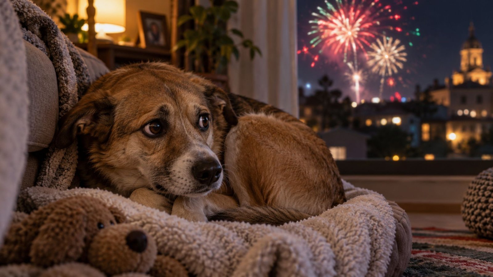 Protege a tu perro de la pirotecnia durante las Fiestas Patrias