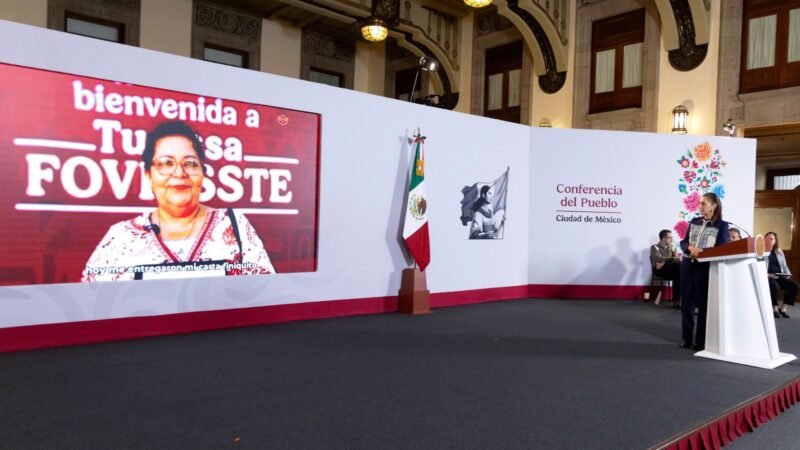 Destaca Sheinbaum avance de Vivienda para el Bienestar