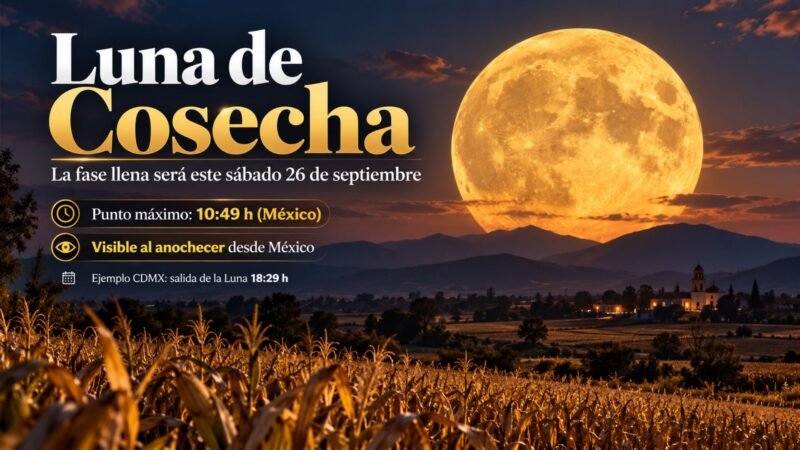 Descubre a qué hora ver la Luna llena de Cosecha HOY, 26 de septiembre en México