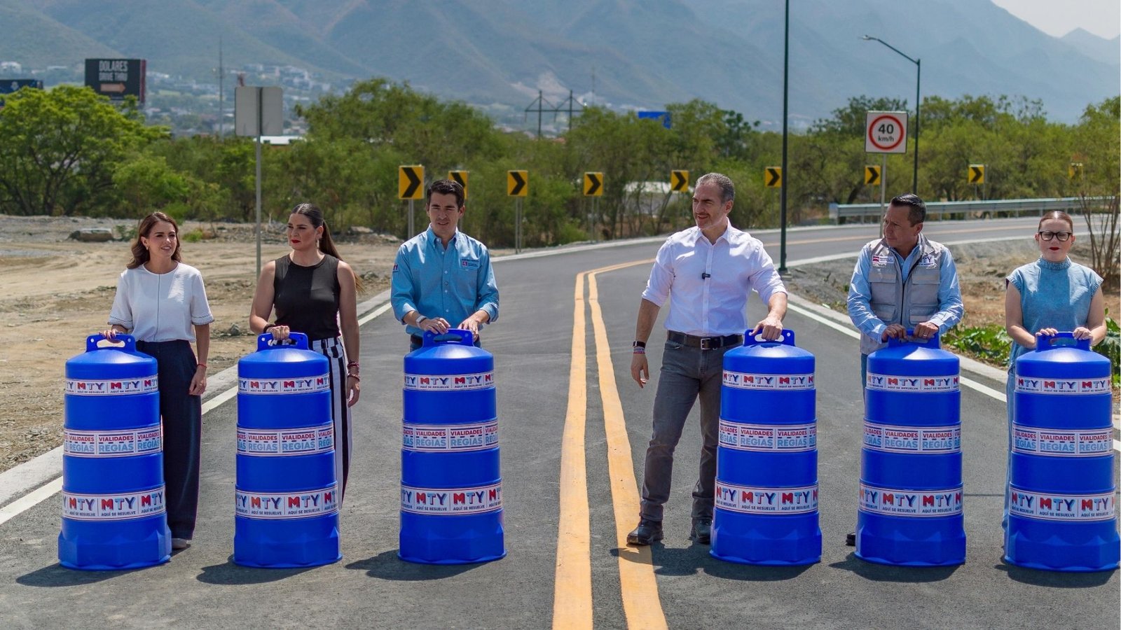 Adrián de la Garza entrega nueva etapa del Circuito Huajuco
