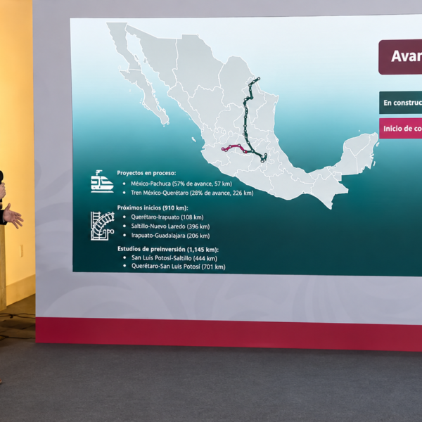 Alcanza Tren Saltillo-Nuevo Laredo 9.86% de avance