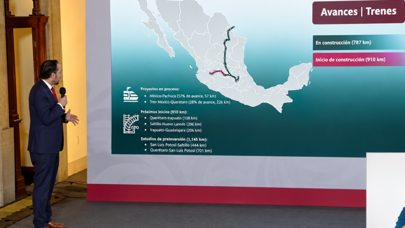 Alcanza Tren Saltillo-Nuevo Laredo 9.86% de avance
