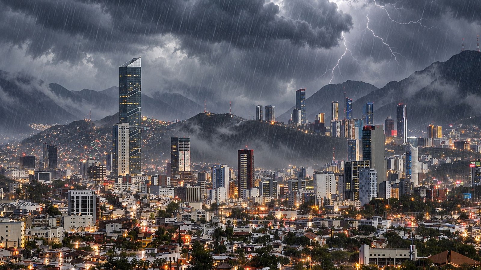 Provocan lluvias cierres, inundaciones y rescates en Monterrey