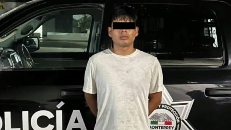 Detienen a joven con 56 dosis de presuntas sustancias ilícitas en Monterrey