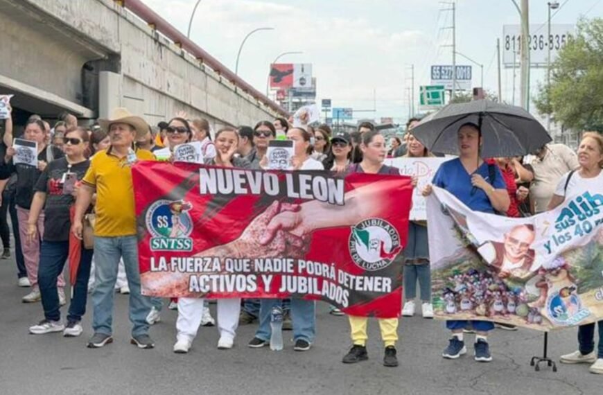 Mantendrán trabajadores del IMSS bloqueos y protestas en Nuevo León