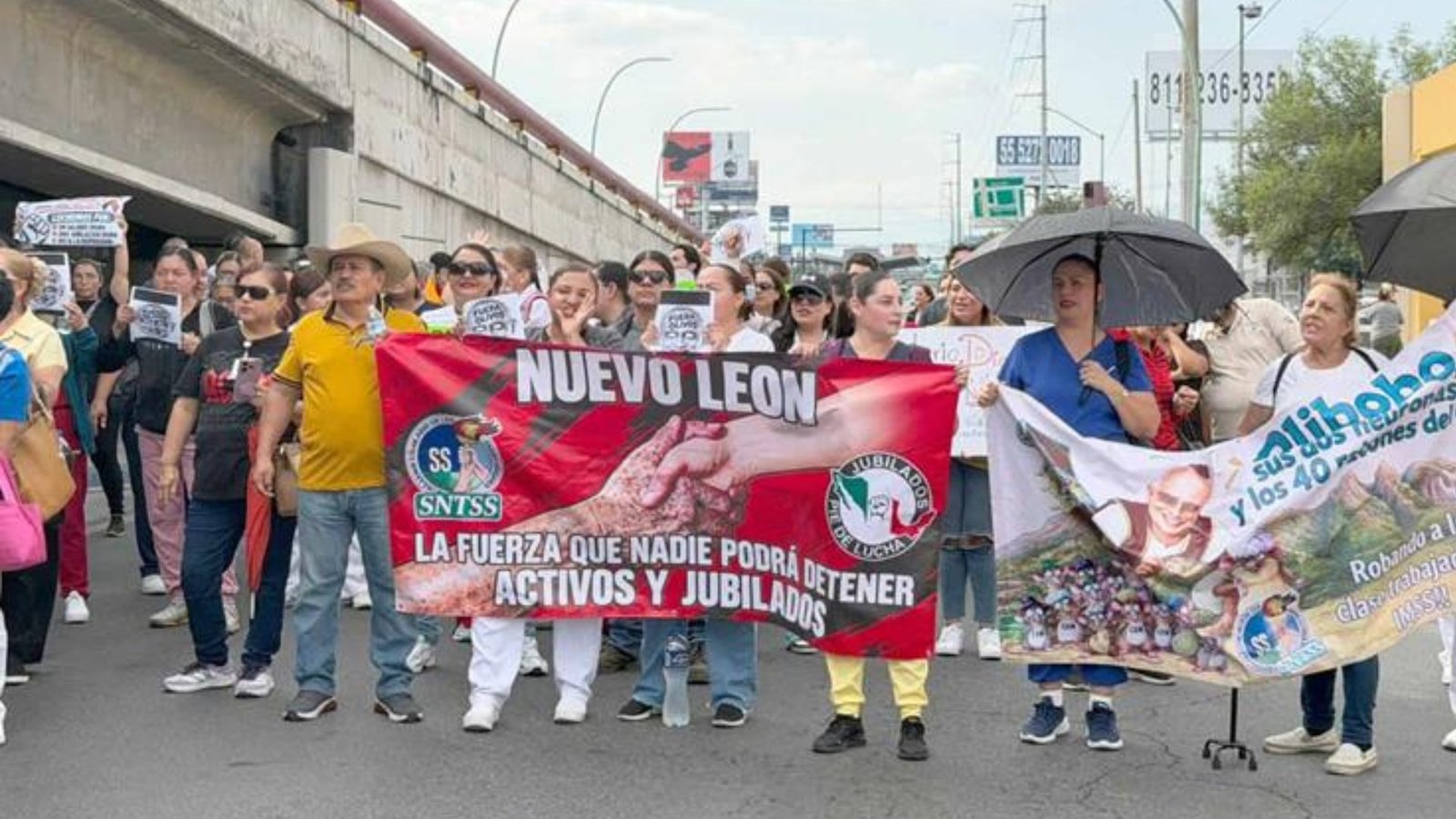 Mantendrán trabajadores del IMSS bloqueos y protestas en Nuevo León