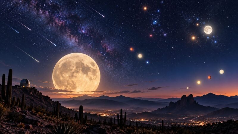 Ofrece noviembre una Superluna y lluvias de meteoros para observar el cielo